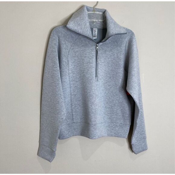 Spanx NWT AirEssentials size 1X Half zip gray sweatshirt style 50346 plus size - Picture 5 of 15